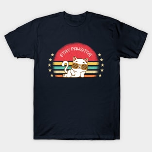 Stay pawsitive T-Shirt